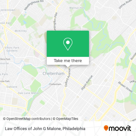 Law Offices of John G Malone map