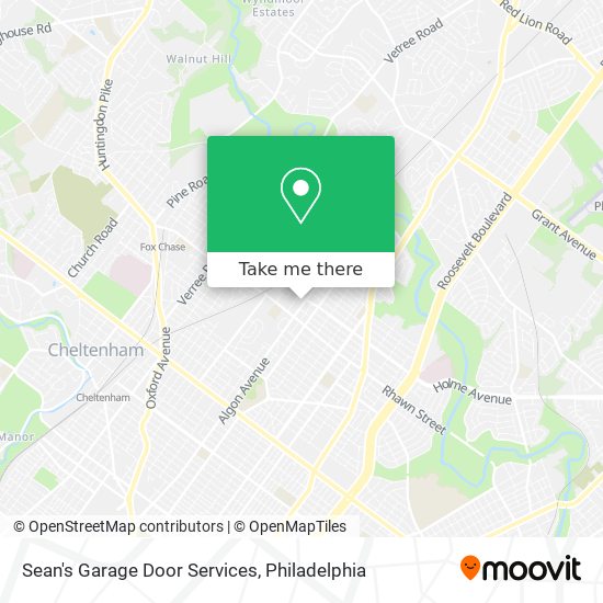 Sean's Garage Door Services map