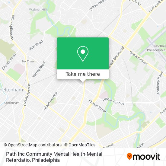 Mapa de Path Inc Community Mental Health-Mental Retardatio