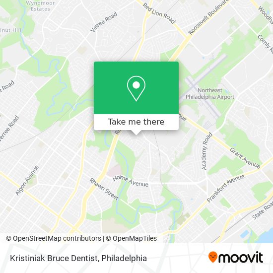 Kristiniak Bruce Dentist map