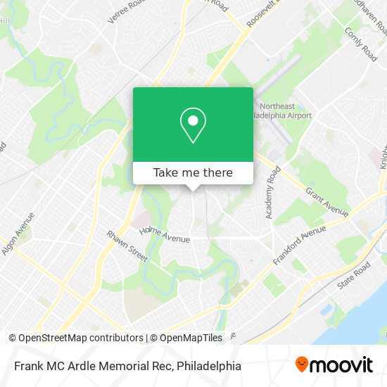 Frank MC Ardle Memorial Rec map