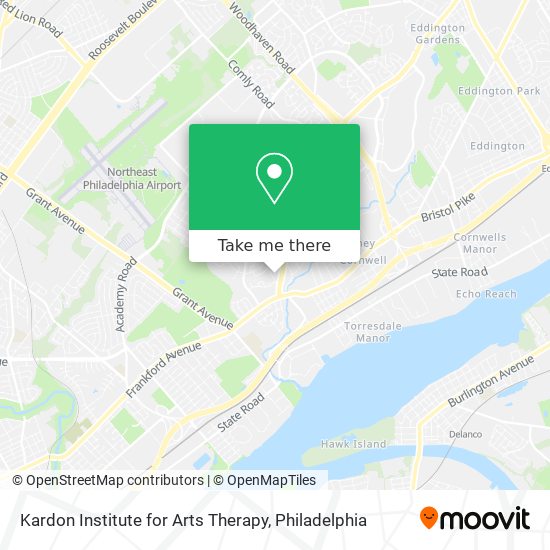 Kardon Institute for Arts Therapy map