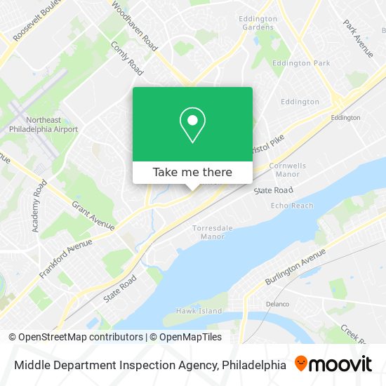 Middle Department Inspection Agency map