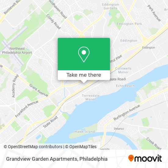 Mapa de Grandview Garden Apartments