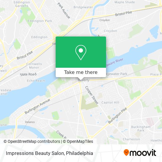 Mapa de Impressions Beauty Salon