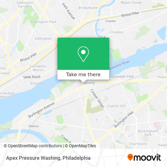 Mapa de Apex Pressure Washing