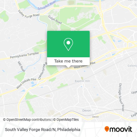 South Valley Forge Road/N map