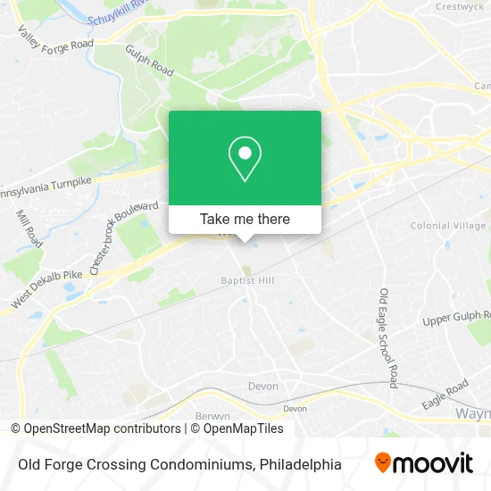 Old Forge Crossing Condominiums map