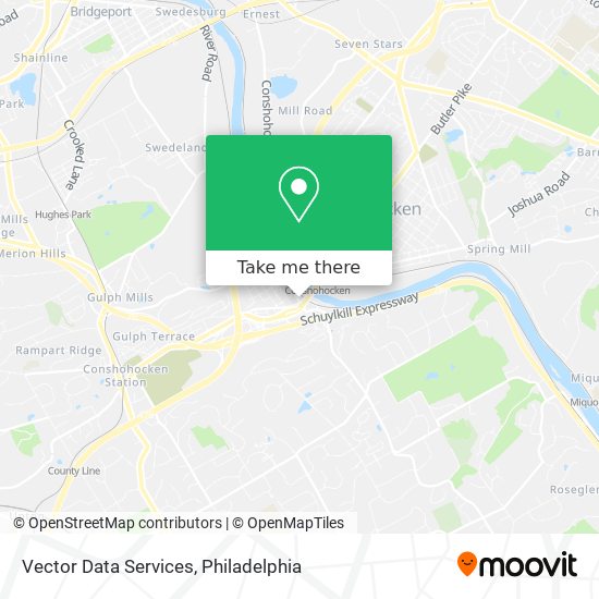 Vector Data Services map