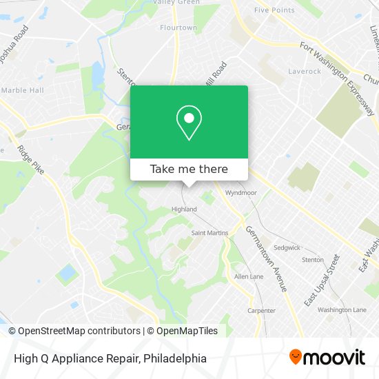 Mapa de High Q Appliance Repair