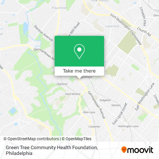 Green Tree Community Health Foundation map