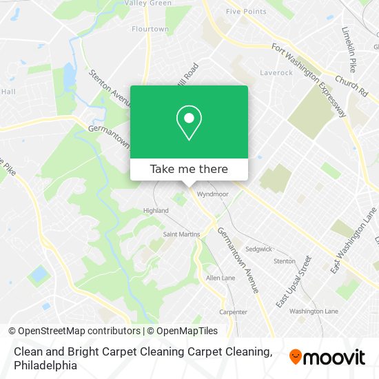 Clean and Bright Carpet Cleaning Carpet Cleaning map