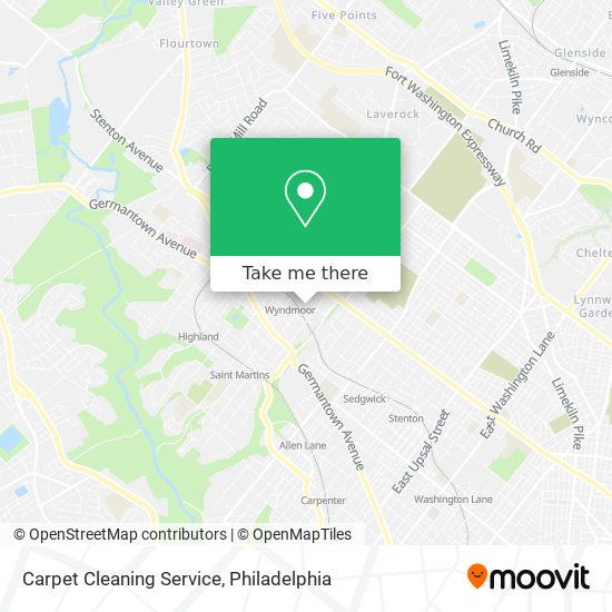 Carpet Cleaning Service map