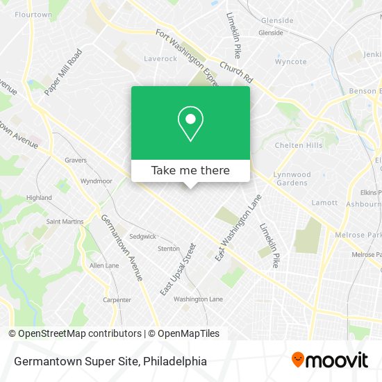 Mapa de Germantown Super Site