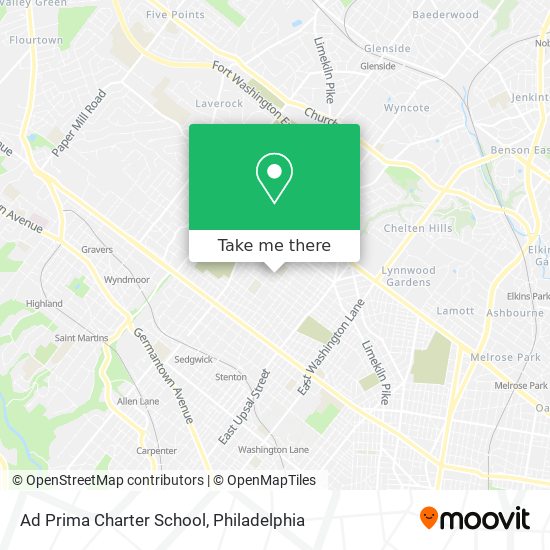 Ad Prima Charter School map