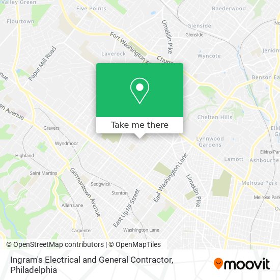 Mapa de Ingram's Electrical and General Contractor