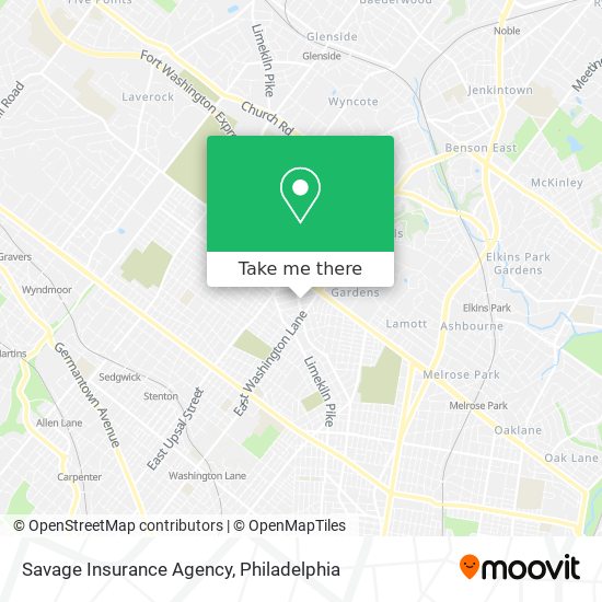 Mapa de Savage Insurance Agency