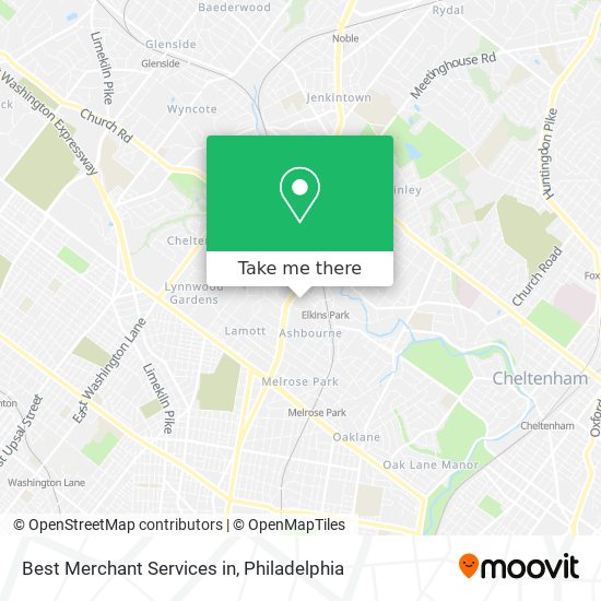 Mapa de Best Merchant Services in