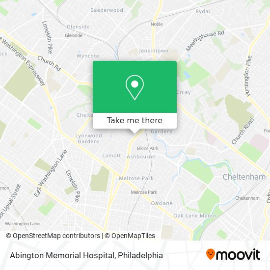 Abington Memorial Hospital map