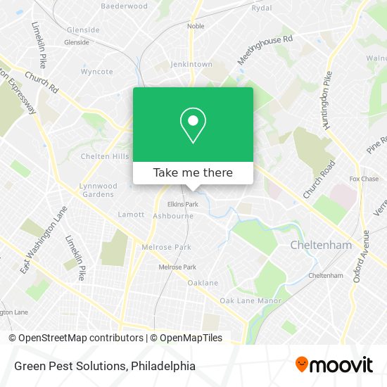 Green Pest Solutions map