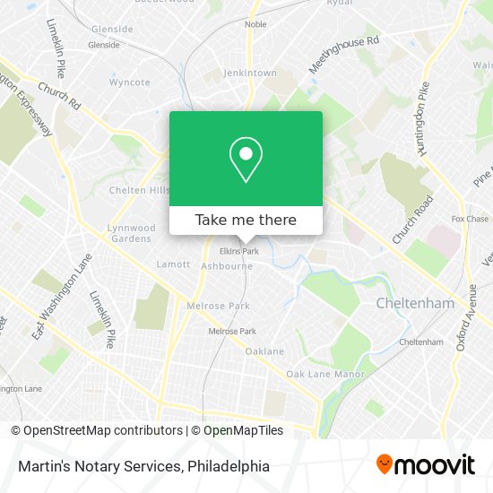 Martin's Notary Services map