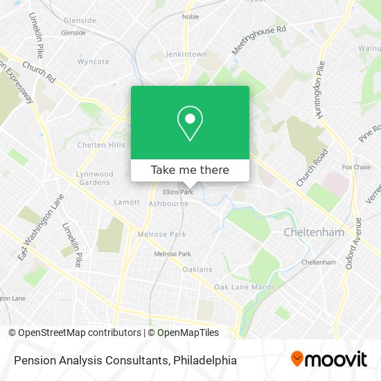 Pension Analysis Consultants map