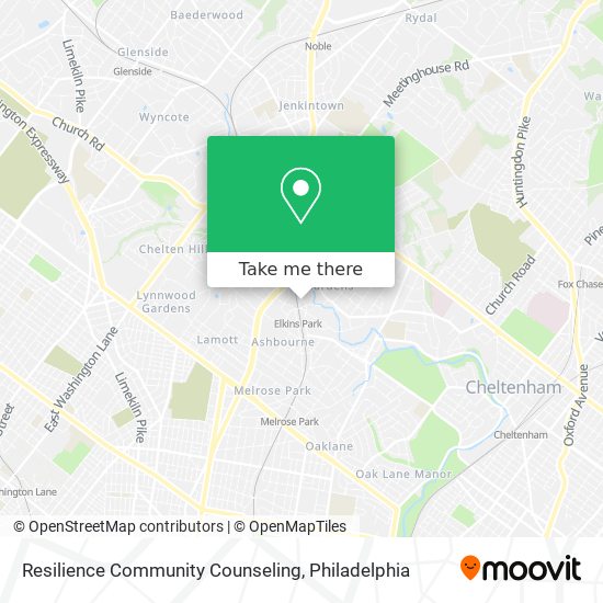 Resilience Community Counseling map