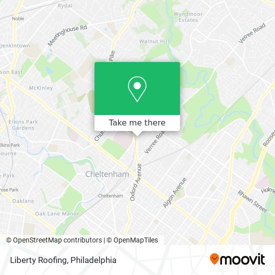 Liberty Roofing map