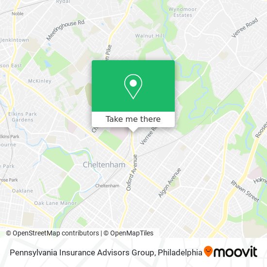 Pennsylvania Insurance Advisors Group map