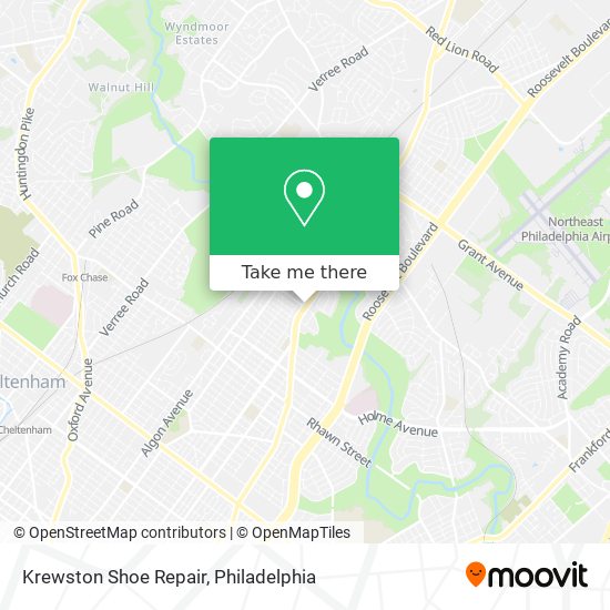 Mapa de Krewston Shoe Repair