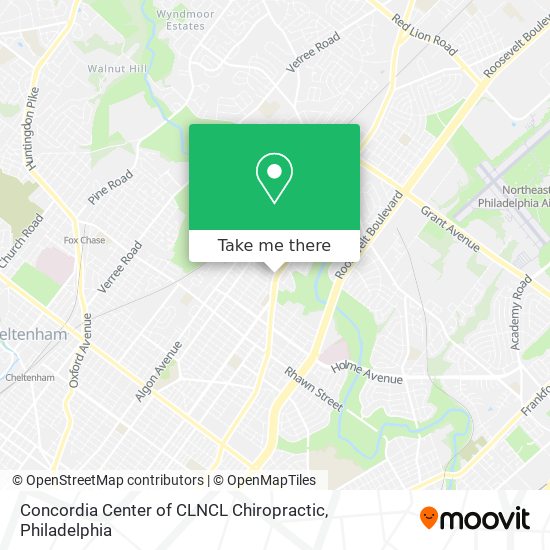Concordia Center of CLNCL Chiropractic map