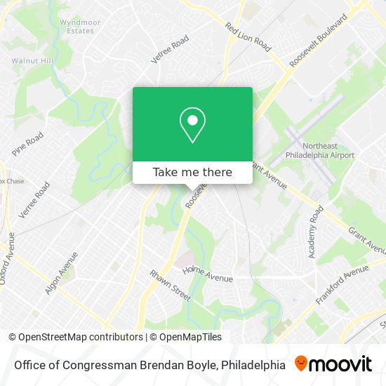 Office of Congressman Brendan Boyle map