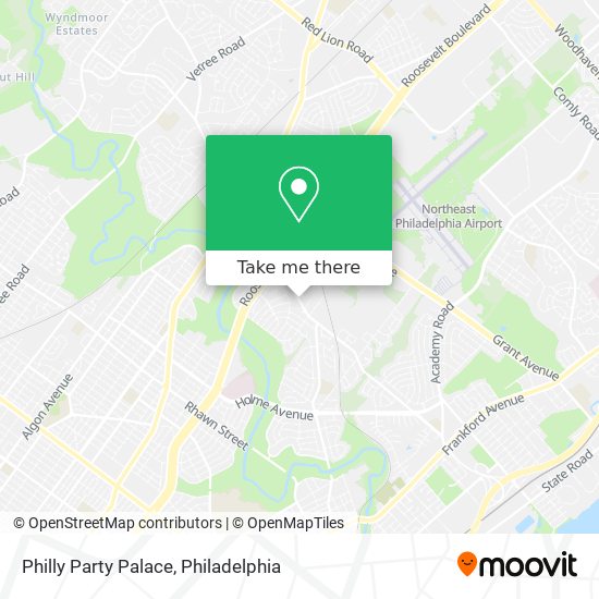 Philly Party Palace map