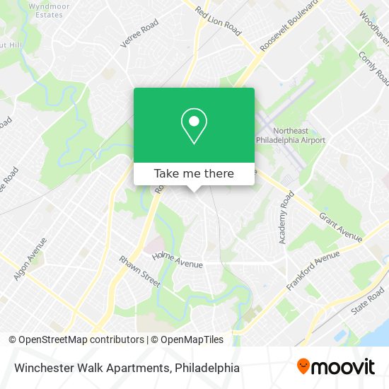 Winchester Walk Apartments map