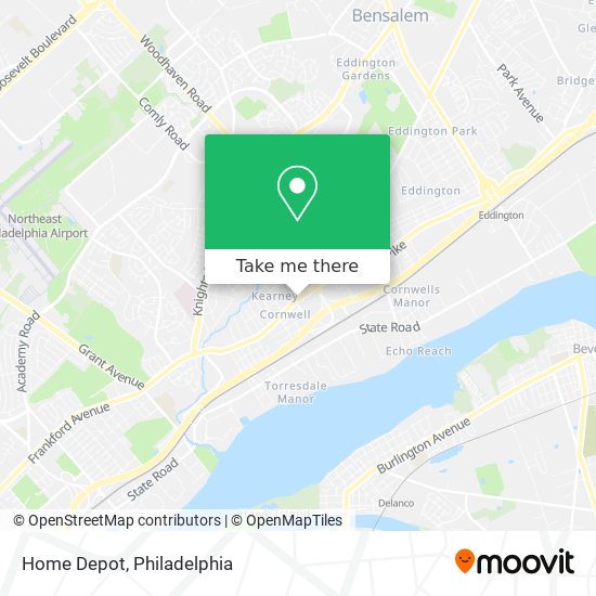 Home Depot map