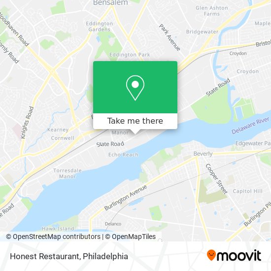 Honest Restaurant map