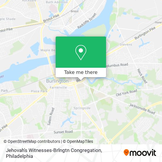 Jehovah's Witnesses-Brlngtn Congregation map