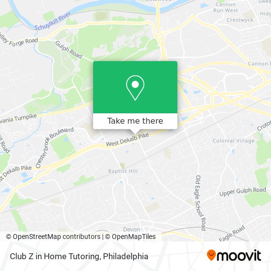 Mapa de Club Z in Home Tutoring