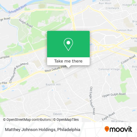 Mapa de Matthey Johnson Holdings