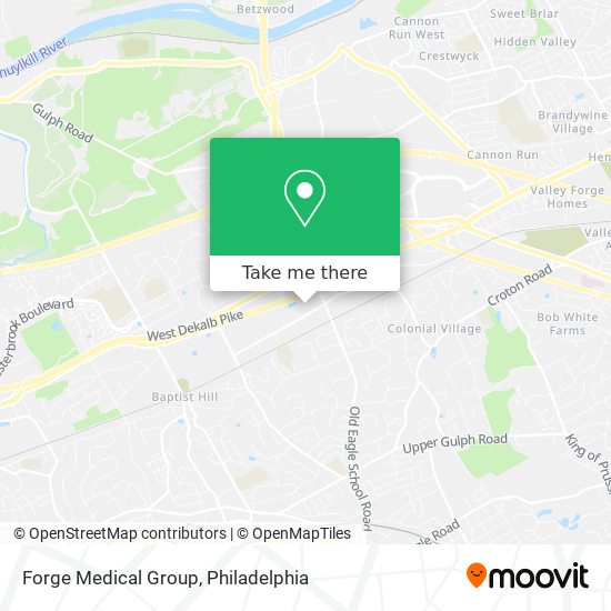 Mapa de Forge Medical Group