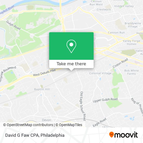 David G Faw CPA map