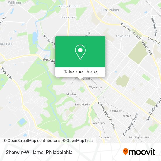 Sherwin-Williams map