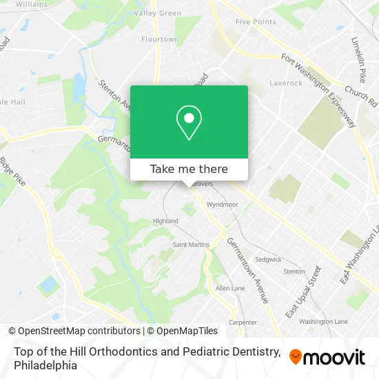 Top of the Hill Orthodontics and Pediatric Dentistry map