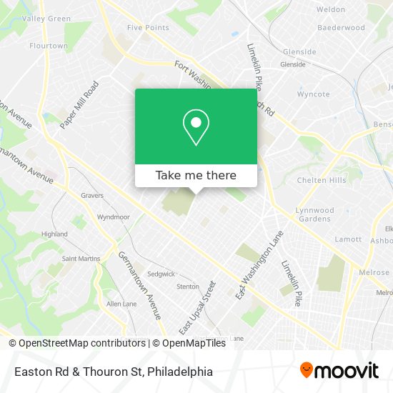 Mapa de Easton Rd & Thouron St