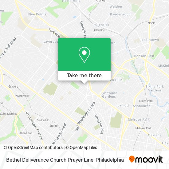 Mapa de Bethel Deliverance Church Prayer Line