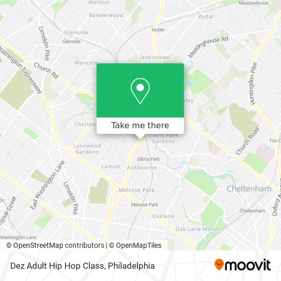 Dez Adult Hip Hop Class map