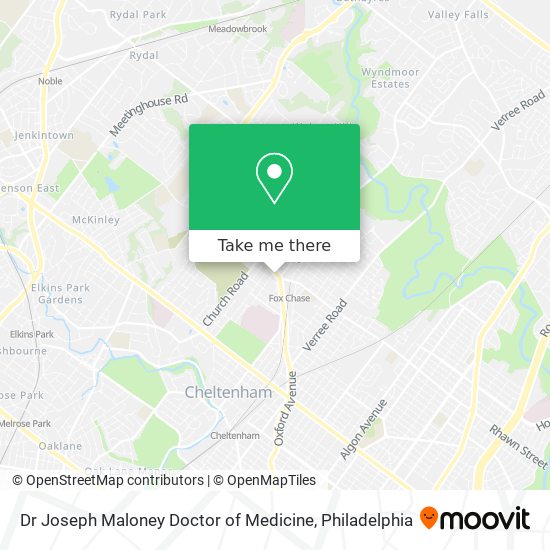 Dr Joseph Maloney Doctor of Medicine map
