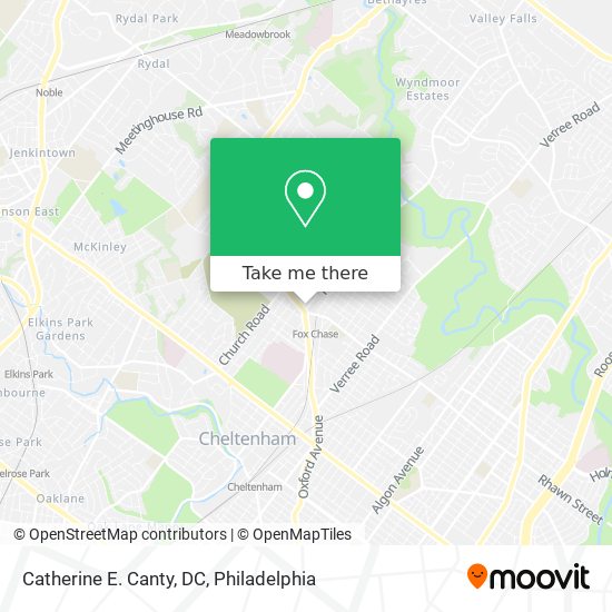 Mapa de Catherine E. Canty, DC