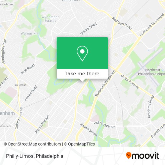 Philly-Limos map
