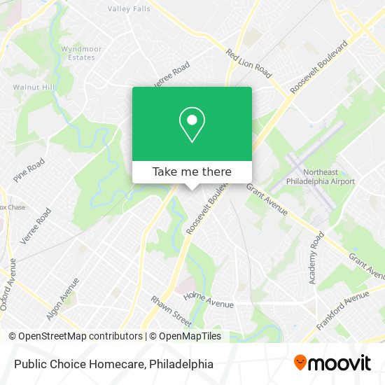 Public Choice Homecare map